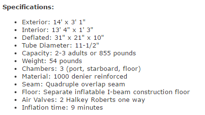  sea eagle 420x specifications