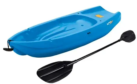 a blue lifetime youth kayak