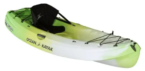 a green and white ocean kayak frenzy