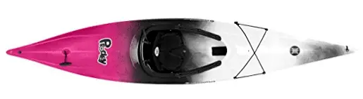 pink and white Perception Kayak Prodigy Roxie