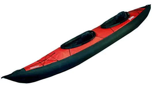 a red swing 2 inflatable kayak