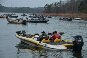 boats on the water on a lake