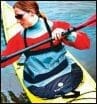 a woman kayaking
