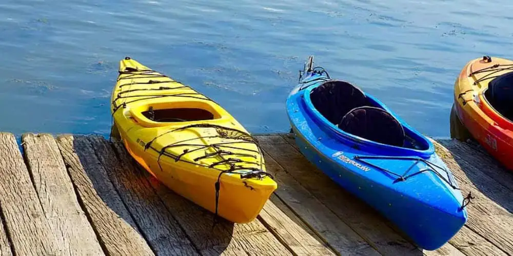 touring kayaks on lake