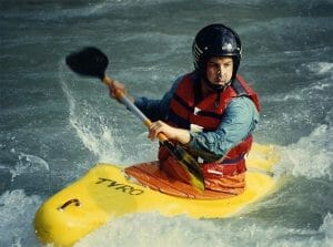 white water rapids kayaking