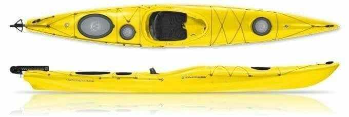 two yellow tsunami kayak