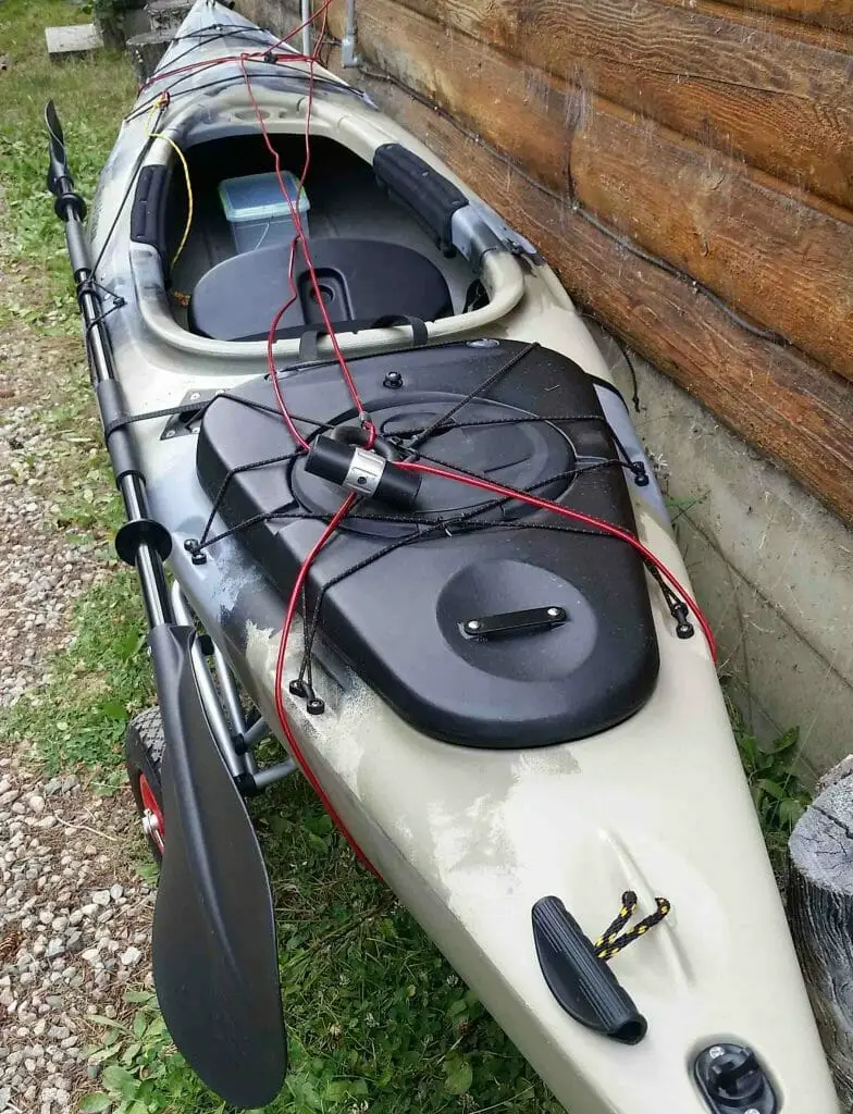 kayak rack at the house